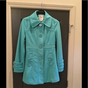 Teal wool Ladies coat
